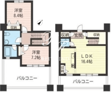レジデンスシャルマン月島 419 間取り図