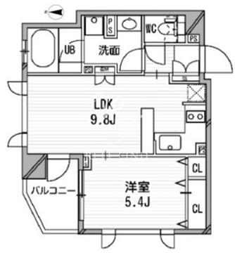 クリオ渋谷ラ・モード 510 間取り図