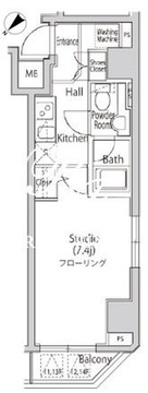 カーサスプレンディッド虎ノ門エスト 1101 間取り図