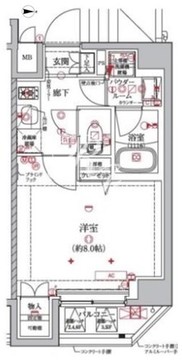 アルテシモアベニ 304 間取り図