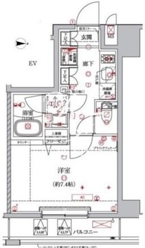アルテシモアベニ 402 間取り図