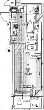 レガリス清澄白河ブロッサム 802 間取り図