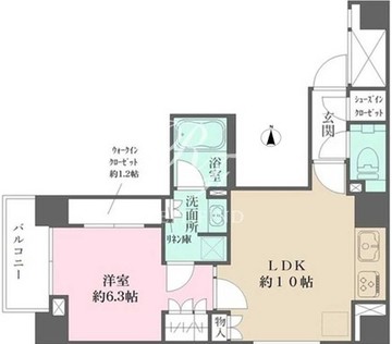 ザ・パークワンズ千代田佐久間町 1001 間取り図