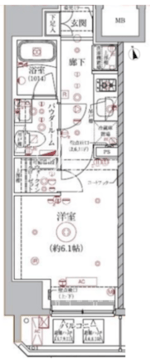 アルテシモピトレ 601 間取り図