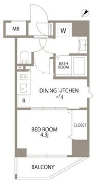 エスティメゾン赤羽2 303 間取り図