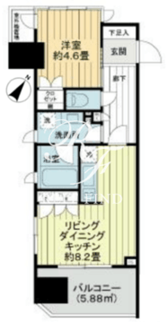 ライオンズアイル赤坂 1201 間取り図