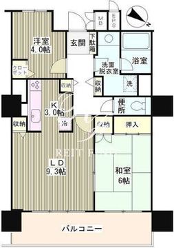 ムーンアイランドタワー 1201 間取り図
