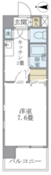 イーストコート芝 805 間取り図