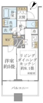 ブリリア有明スカイタワー 915 間取り図