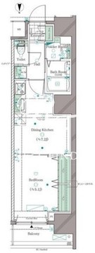 ガリシア笹塚 501 間取り図
