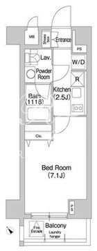 コンフォリア豊洲 227 間取り図