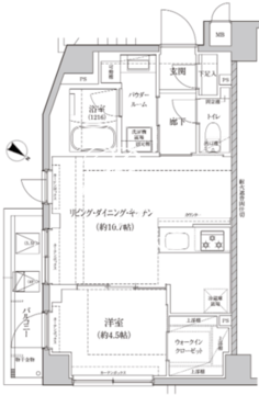 リルシア墨田東向島 305 間取り図