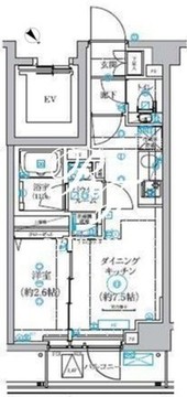 クオリタス田端 102 間取り図