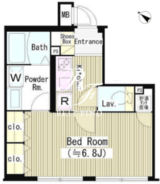 シーズリンクス赤坂 102 間取り図
