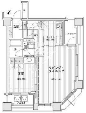 ドゥーエ銀座イースト2 1002 間取り図