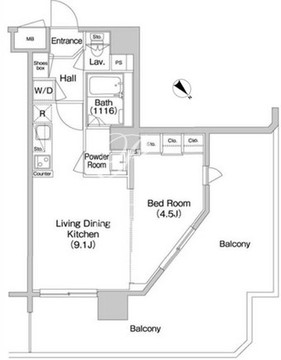 コンフォリア南砂町 312 間取り図