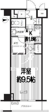 グランハイツ東新宿 513 間取り図