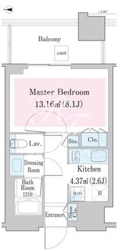 中野ステーションレジデンス 1007 間取り図