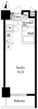 グレンパーク秋葉原イースト 303 間取り図