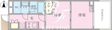 N’sパークレジデンス新宿御苑 702 間取り図