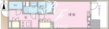 N’sパークレジデンス新宿御苑 403 間取り図