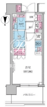 レジディア品川シーサイド 304 間取り図