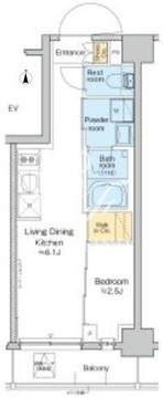 プラウドフラット西日暮里ディアージュ 102 間取り図
