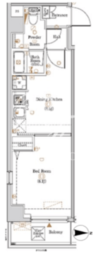 ログ代々木 304 間取り図