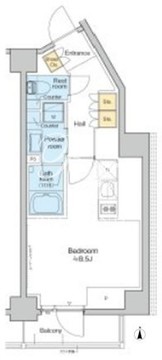 プラウドフラット西日暮里ディアージュ 409 間取り図