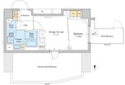 プラウドフラット西日暮里ディアージュ 501 間取り図