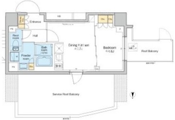 プラウドフラット西日暮里ディアージュ 501 間取り図