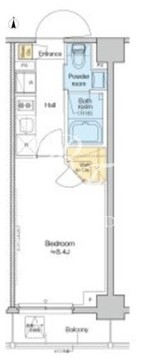 プラウドフラット西日暮里ディアージュ 504 間取り図