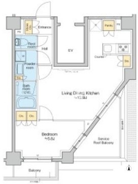プラウドフラット西日暮里ディアージュ 702 間取り図