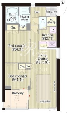 ガーデニエール砧ウエスト 447 間取り図