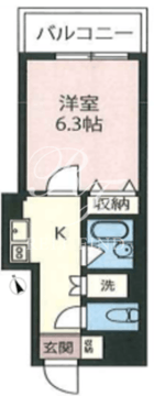 エスティメゾン神田 202 間取り図