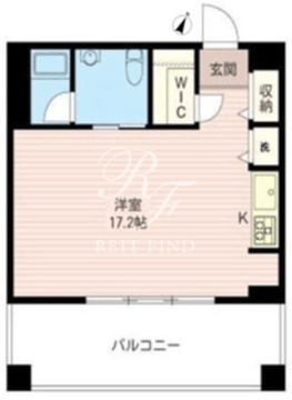 レジデンスシャルマン月島 720 間取り図