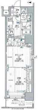 日神デュオステージ浅草三筋 702 間取り図