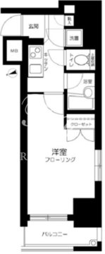 グラーサ銀座イースト 512 間取り図