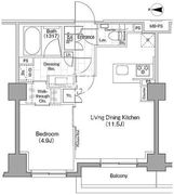 ザ・パークハビオ新宿 226 間取り図