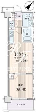 エスティメゾン豊洲レジデンス E-526 間取り図