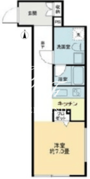 PREAS西大井 305 間取り図
