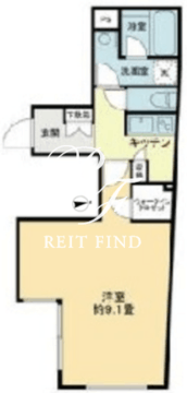 PREAS西大井 201 間取り図