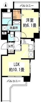 リバーレ自由が丘 302 間取り図