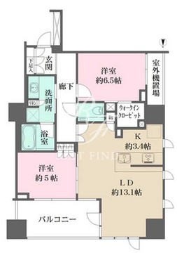 ザ・パークハウス恵比寿 1403 間取り図