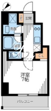 ザ・パーククロス門前仲町 503 間取り図