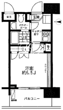 レジディア大森東 703 間取り図