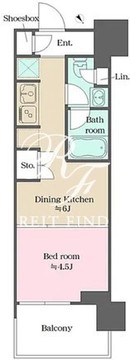 ウエリスアーバン水天宮前 703 間取り図