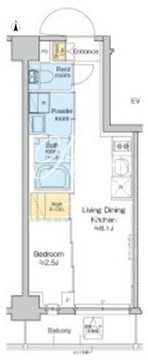プラウドフラット西日暮里ディアージュ 505 間取り図