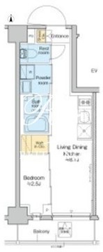 プラウドフラット西日暮里ディアージュ 604 間取り図