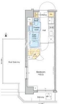 プラウドフラット西日暮里ディアージュ 602 間取り図